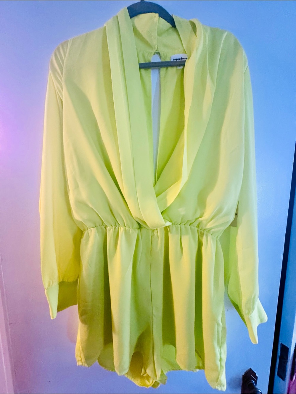 superdown Bright Yellow Romper